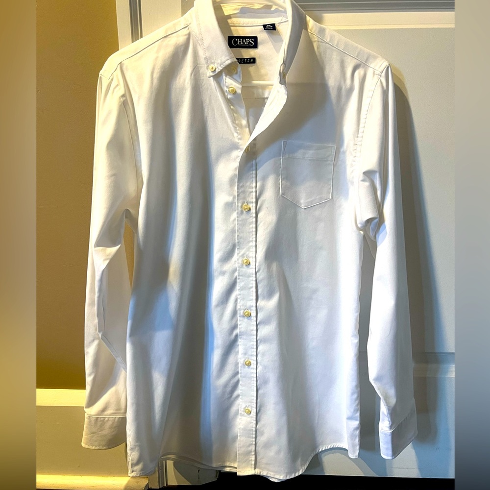 Chaps button down. White size XL boys